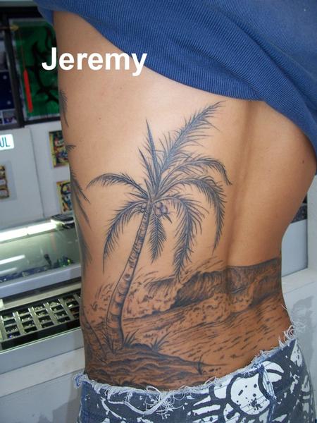 Tattoos - palm /surf - 61203